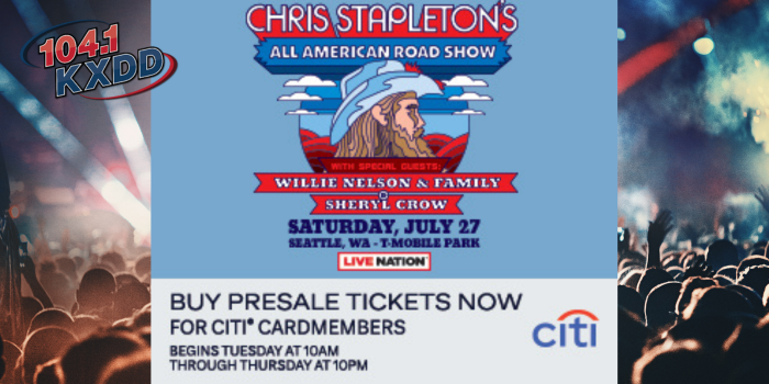 Chris Stapleton | Willie Nelson & Family | Sheryl Crow @ T-Mobile Park ...